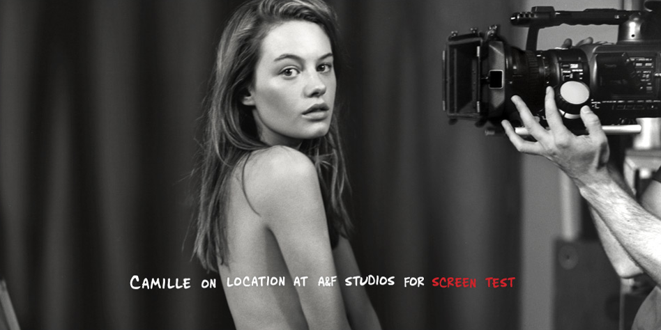 Camille Rowe Pourcheresse shot by Bruce Weber for Abercrombie Fitch